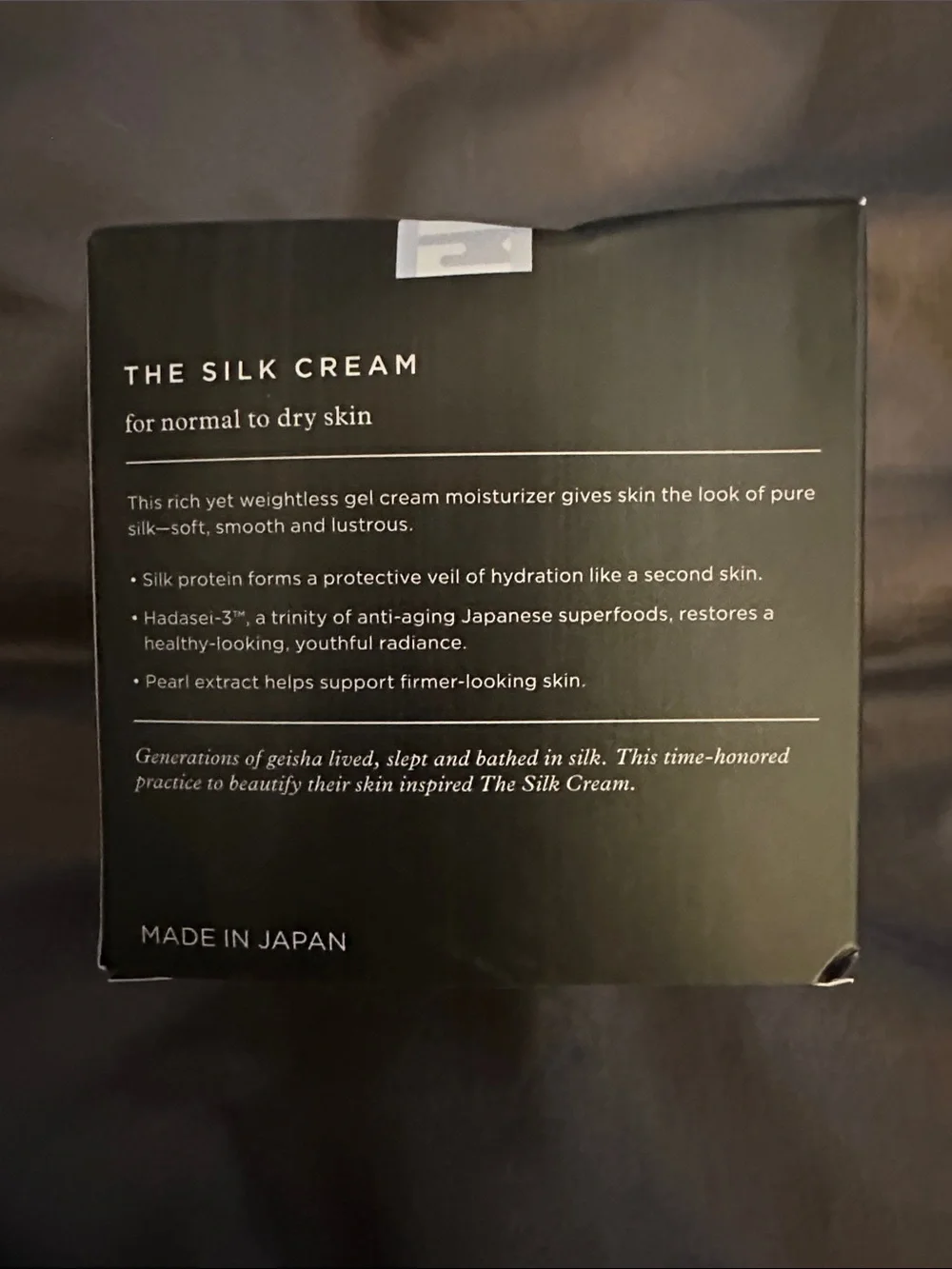 Tatcha The Silk Cream – Ivory Jar with Black & Purple Packaging